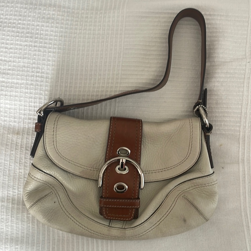 Oversized Buckle Coach Handbag